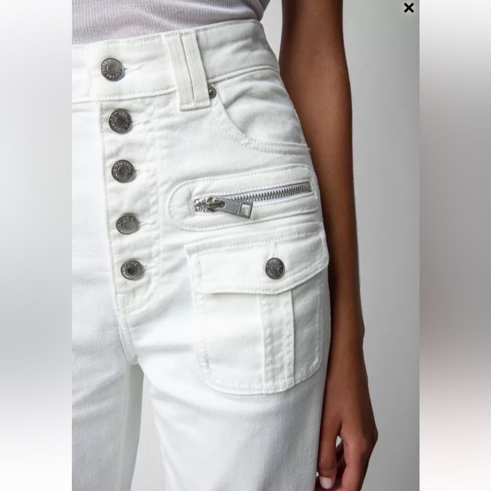 $248 Zadig & Voltaire Eyes Eco Jeans Size 29 New w flaw - Picture 5 of 15